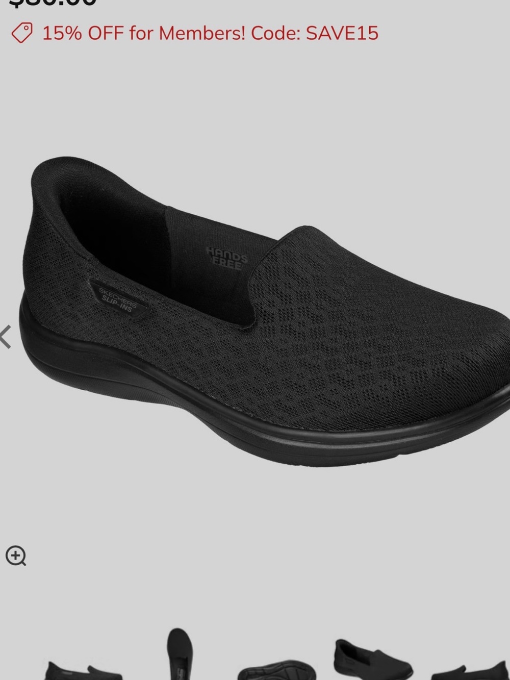 NEW Skechers GOGA  MAT Women's Black Knit Slip-On Hands Free Heel Pillow SZ 10 - Picture 13 of 13